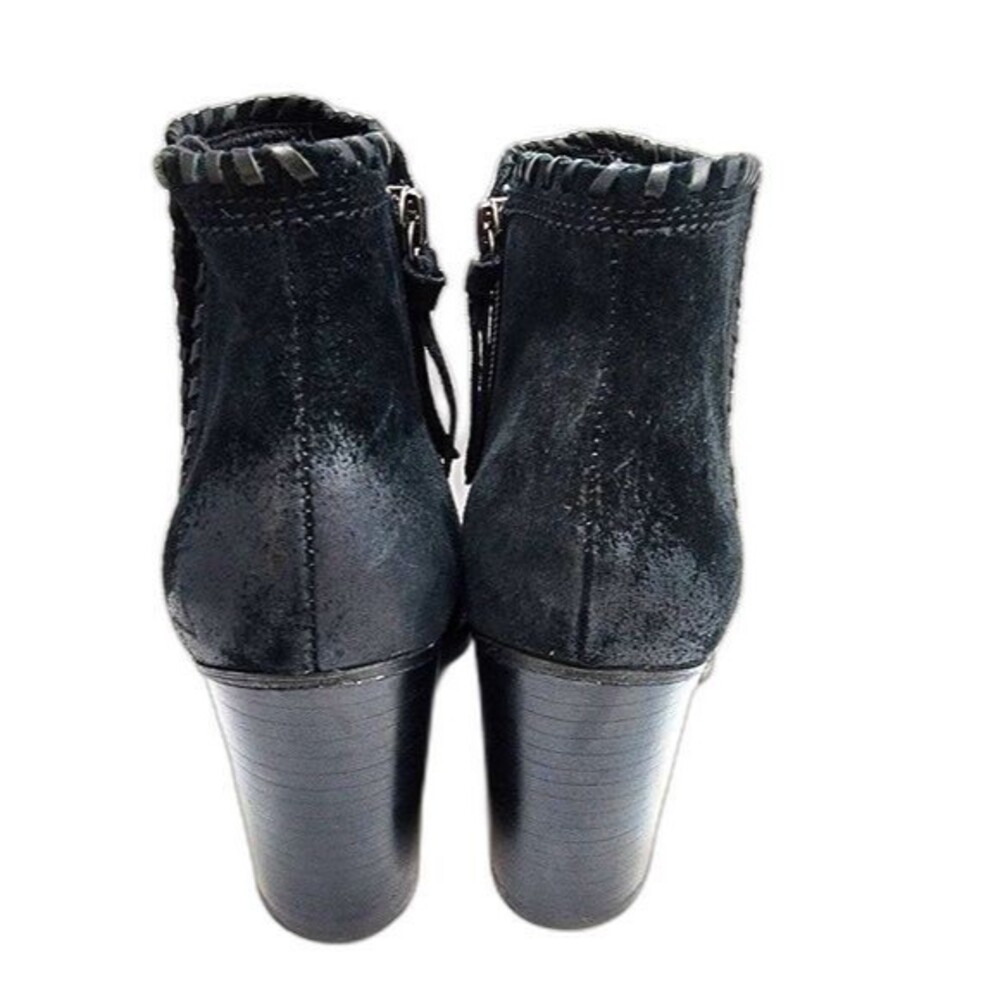 Sofft SF0006521 Wilton Black Suede‎ Whip Stitched Heeled Bootie Size 7.5 - Picture 3 of 10